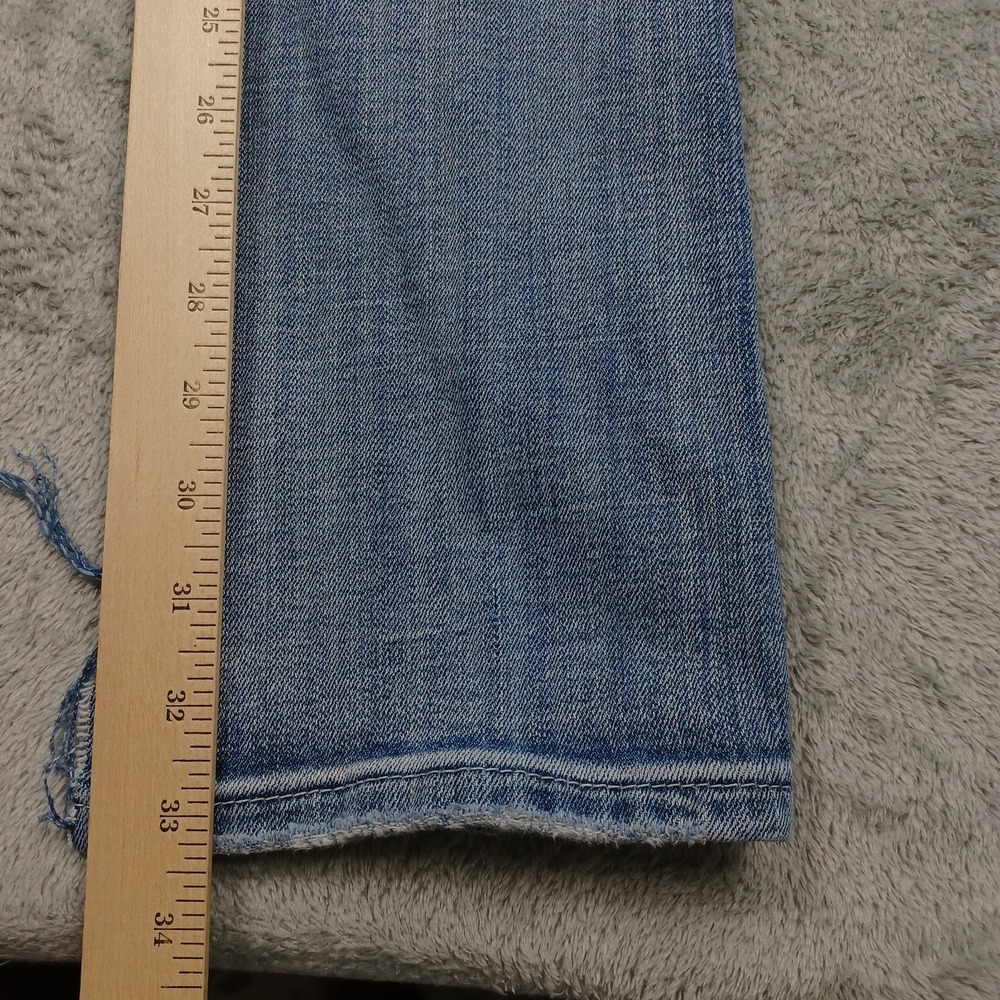 Miss Me Jeans Womens 27 Blue Denim Straight Pockets Rhinestones - Picture 9 of 10